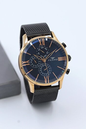 FERRO Steel Mesh Cord Men Wrist Watch Asw123-I1937Fr