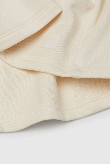 Benetton Girl's Ecru Bnt-G Pleated Skirt