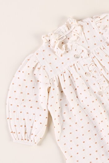 Bondberro Polka Dot Muslin Fabric Baby Girl and Children's Dress 100% Cotton