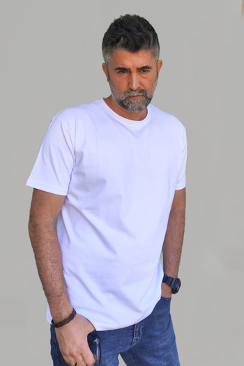 Vien&Karl Ανδρικό μπλουζάκι με λεπτή εφαρμογή, βαμβακερό ελαστάνικο μπλουζάκι