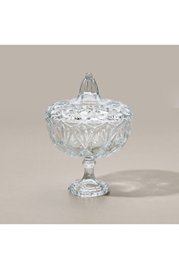 Glass In Love In Love Orchid Candy Footed Sugar Bowl - Transparent