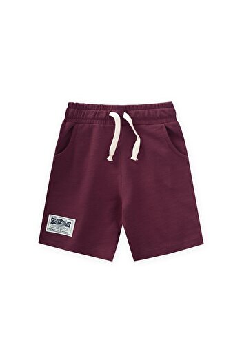 Cigit Etiket Detaylı Kapri 1-10 Yaş Bordo
