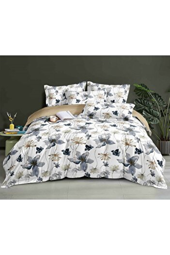 CHIRASO CHIRASO Finet Bedding Set, 4 Pieces, Sheet 140x200, Duvet Cover 160x200, 2 Pillowcases, with print