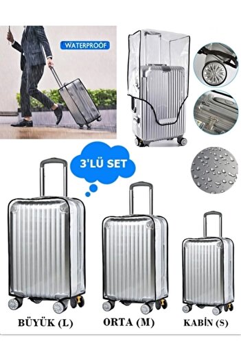 MY SARACİYE (My Transparent) Set CASE pentru VALIZĂ - Cabină+ Mediu + Mare