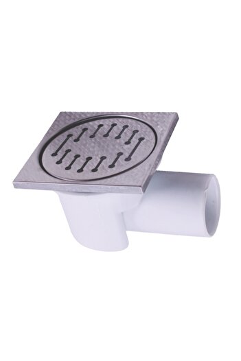 flores Metal floor drain, with side outlet, 100 x 100 mm, outlet 50 mm