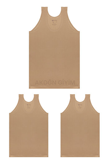 TEKKAPLAN 3-Piece Skin Color Lycra Men's Undershirt