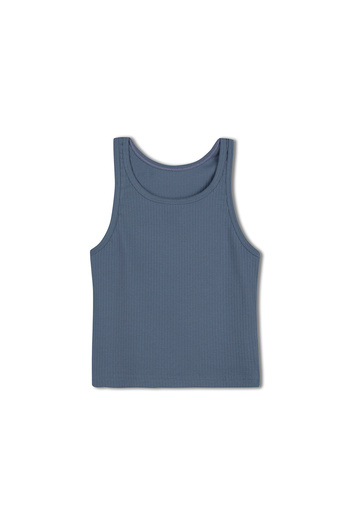 HNX Denim Pamuklu Kalın Askılı Crop Kadın Atlet
