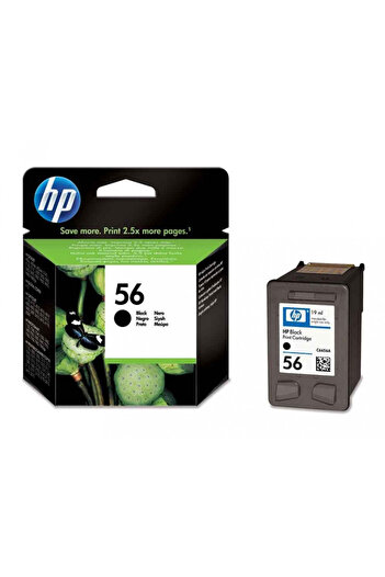 HP Original HP 56 / C6656AE Ink Cartridge, Black, 520 pages