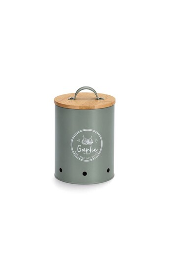 zeller Retro Garlic container, metal, Ø 11.3 x 14.3 - 17 cm