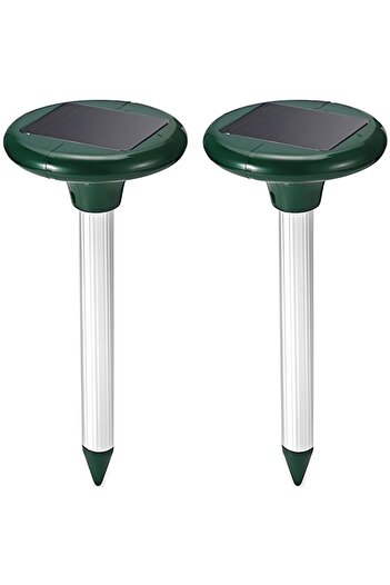 xpress sales Set 2 Solar Pest Repellent Devices with Ultrasound, Sonic Effects and Vibrations, Effective Against
