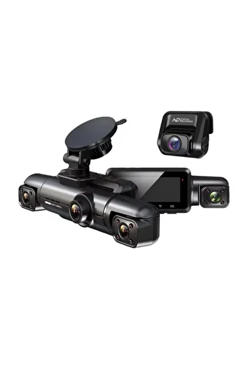 MaGeCa Camera auto de bord AD365, Full HD 1080P, 4 canale, Vedere nocturna, WIFI, GPS