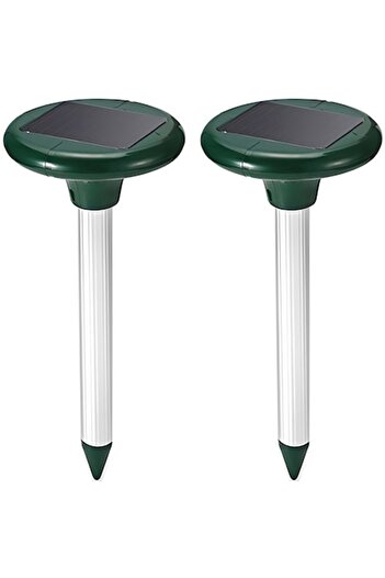 xpress sales Set 2 Solar Pest Repellent Devices with Ultrasound, Sonic Effects and Vibrations, Effective Against