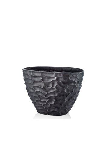 LAMEDORE Comb Antique Black Large Flower Pot 22X42X28 cm