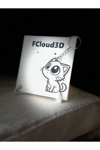 Fcloud سلسلة مفاتيح على شكل قطة موديل زينيب