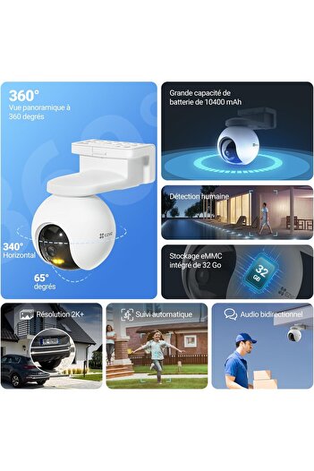 EZVIZ HB8 Kit 2K+ Wireless Outdoor WiFi Surveillance Camera