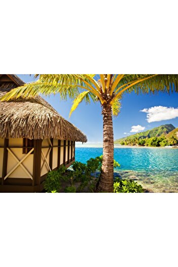 media Photo wallpaper Holiday house, 300 x 200 cm