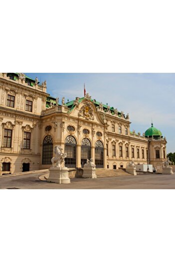 media Self-adhesive and washable wall mural City42 Belvedere Palace Vienna, 220 x 135 cm