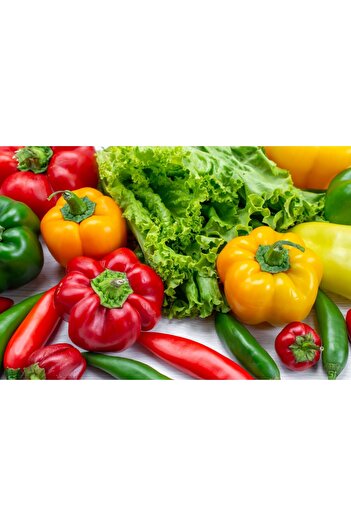 media Self-adhesive and washable wall mural Food20 - vegetables and fruits, 270 x 200 cm