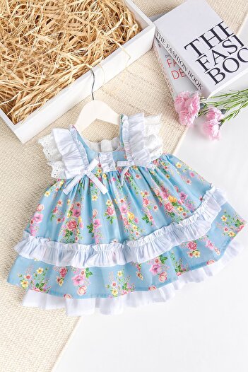 Babymod Paula Floral Birthday Special Day Stylish Baby Girl Dress