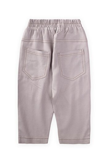Cigit 2-7 Years Old a Gray Linen Trousers - Sequence Clamshell