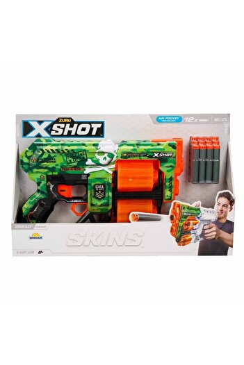 Sunman 36517 X-Shot Skins Dread 12 طلقة إسفنجية للسهام 31 سم-Sunman
