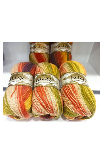 Alize Angora Gold Batik 8015 - 20% μαλλί 80% ακρυλικό (η τιμή είναι για 5 νήματα)