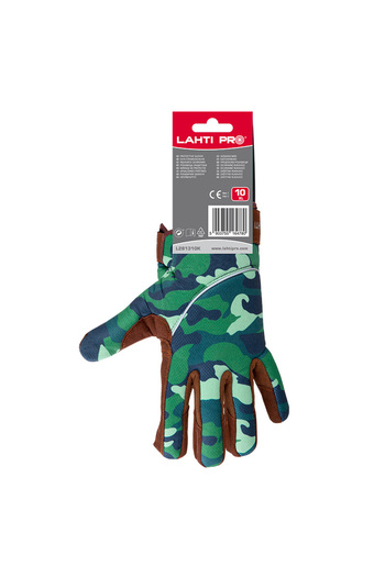 Lahti Pro Polyester Glove With Camouflage Pattern - 10