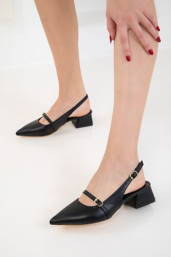 SOHO Black Women's Classic Heeled Shoes 20656