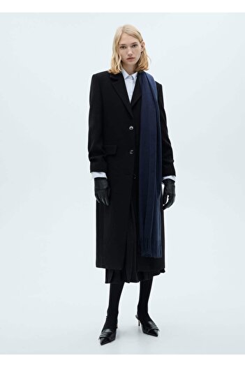 MANGO Woman Buttoned Woolen Coat