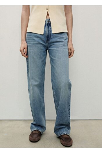 MANGO Woman Miami-Jeans mit geradem Schnitt und mittlerer Taille
