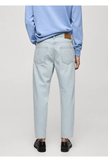 MANGO Man Cropped Tapered Fit Jean