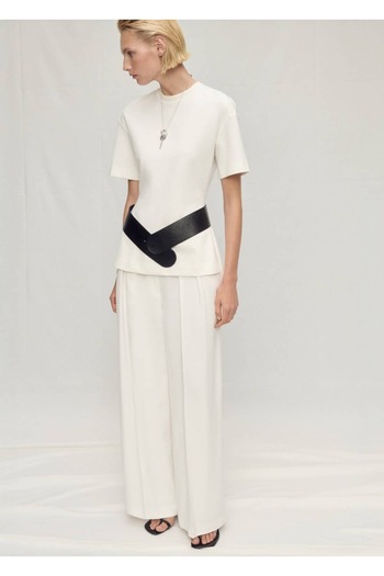 MANGO Woman Lyocell Trousers with Pens