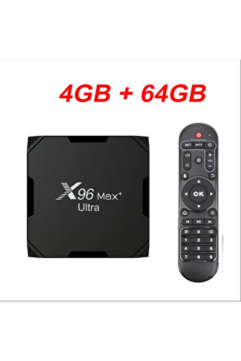 Choice US Plug 4G64G X96Max Plus Ultra TV Box Android 11 Amlogic S905X4 4GB/32GB 4GB/64GB TV BOX AV1 8K Wif