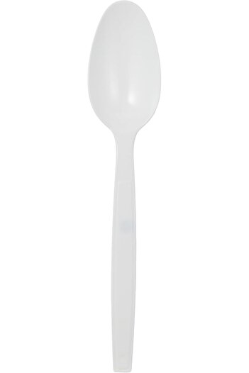 Hotpack Heavy Duty Plastic Spoons White, 50 Pieces DSPHDW6
