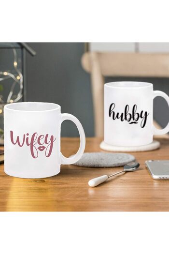 The Smurfs Coffee Mug Set, Hubby and Wifey Design