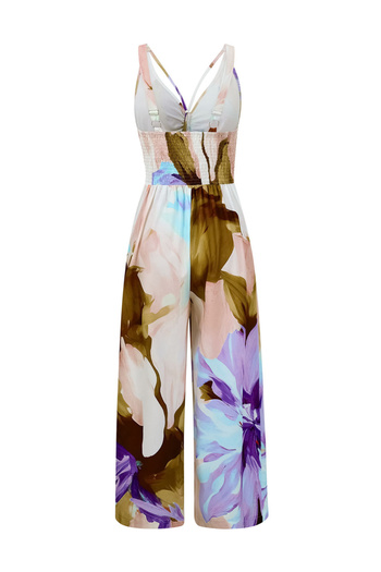 Take Two By Styli Allover Plant Print Cami Jumpsuit