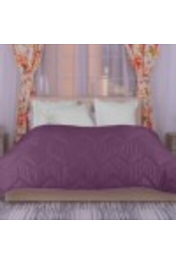 RALEX PUCIOASA Winter wool quilt, damask polycotton 160X210cm, purple