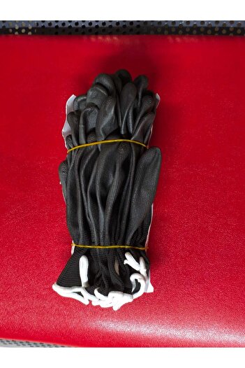 Veta 5 Pairs No:7 Pu Polyurethane Coated Polyester Knitted Work Gloves Size 7 Women Work & Garden Gloves