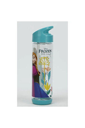 SUNCE Disney Frozen Plastic Water Bottle with Straw 500 ml