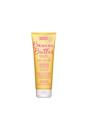Umberto Giannini Șampon hrănitor pentru păr uscat, creț și texturat, Unt de banane, Umberto Giannini, 250 ml