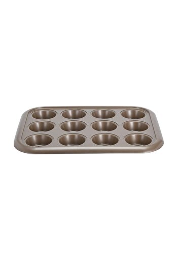 Excellent Houseware Χρυσό ταψί για μάφιν, αντικολλητικό 38x29,5x3,5 εκ.