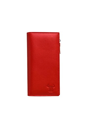 Toro Nero Women's wallet made of genuine leather, red, Anne