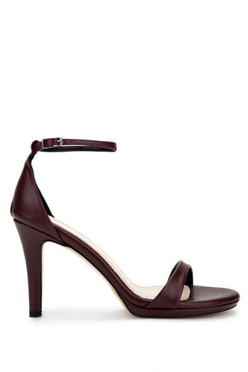 Tamer Tanca Women's Vegan Burgundy Heeled Shoes
