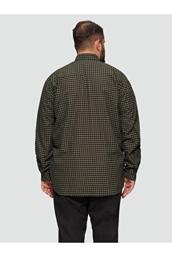 s.Oliver Big Sizes, Men's big sizes shirt, long sleeve and checkered print, Regular fit