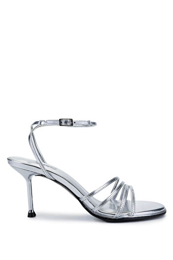 Tamer Tanca Women's Genuine Leather Lame Heeled Shoes