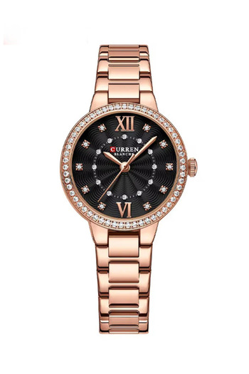 Curren 9085 Original Brand Stainless Steel Band, Quartz Wrist Watch for Women (with free Box)