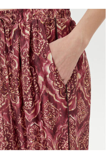 Vicolo Women's Fabric Trousers TD0666 Burgundy, Colorful