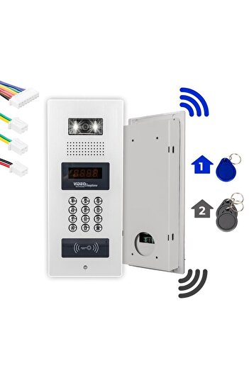 Powermaster 980C98RD NFC Destekli Görüntülü Diafon Kapı Kilit Akıllı Ev Güvenliği Sistemi Vericisi