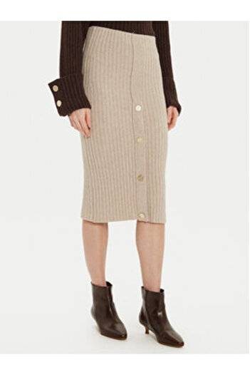 Vicolo Women's Midi Skirt 55017S Beige