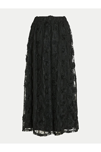 VILA vila Women's Tulle Skirt 14100489 Black
